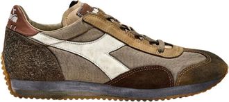 Diadora Heritage Sneaker Equipe Dirty Stone Wash - Heren - Sneakers - Beige - 40 1/2 EU - Leer - Schoenen