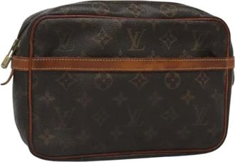 Louis Vuitton Pre-owned Tela clutches - - Pre-owned - Donna - Marrone - ONE SIZE