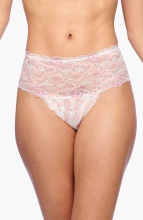 Cosabella Savona High Waisted Brief in Mandorla/moon Ivy at Nordstrom, Size X-Large