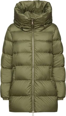 Add Hooded Down JKT - Dames - Gewatteerde jassen - Groen - M - Jassen
