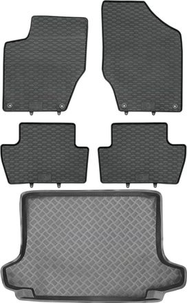 OEM Peugeot 308 I Sw Kombi De 2007 A 2013. Juego De Alfombrillas De Goma Para Coche Y Maletero