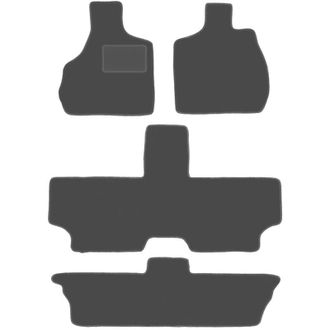 OEM Alfombrillas De Grafito Para Chrysler Town&country Iv 7 Plazas (2000-2008)