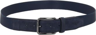 HUGO BOSS Blue Textured Buckle Belt