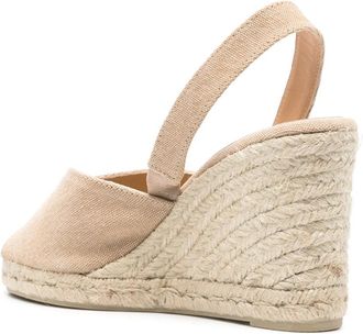 Castaner Womens Brisa Wedge Espadrilles Beige Shoes > Sandals
