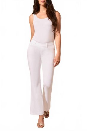 Tribal Audrey Pull On Flare Jeans In White