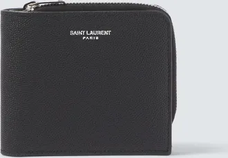 Saint Laurent East/West leather wallet