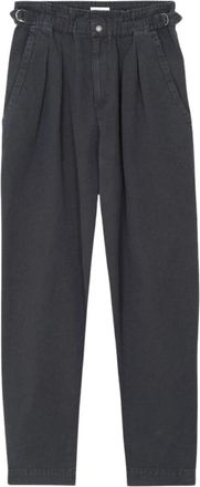 Isabel Marant Nereane Pants - Dames - Broeken - Zwart - XS - Leer - Broeken