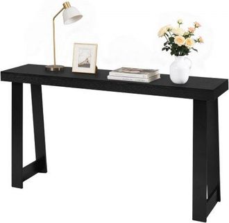 OEM Mesa Consola Moderna, Mesa Auxiliar Rectangular Para Colocar Detr&aacute;s Del Sof&aacute;, 140 X 30,5 X 81 Cm, Fabricada En Panel Multicapa, Para Recibidor, Dormit