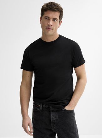 Le 31 Mens 100% organic cotton solid T-shirt Slim fit