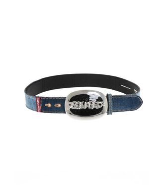 Dsquared2 Blue Logo Buckle Belt
