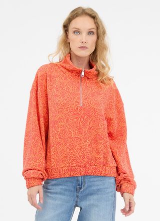 Ragwear Sweatshirt »IZZAR PRINT« Stehkragen mit Reissverschluss im Troyer-Stil