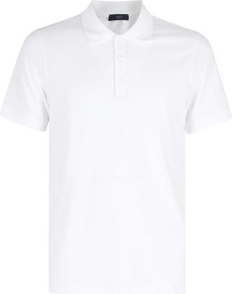 Fay Piqu&eacute; Polo Shirt - Heren - Polos - Wit - XL - Tops