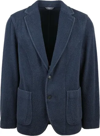 Circolo 1901 Rounded Blazer With Notch Lapels And Textured Finish