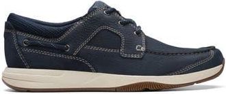 Clarks Sailview Lace-Up Shoe in Navy Nubuck at Nordstrom Rack, Size 10