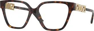 Versace Ladies Black Geometric Eyeglass Frames VE3358B 108