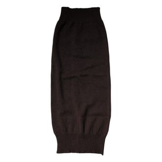 Dolce & Gabbana Cashmere Knitted Neck Warmer Foulard Scarf - unisex - Dolce & Gabbana - Winter Scarves - Brown - ONE SIZE - Accessories