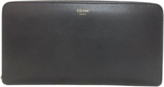 Celine Pre-owned Wallets, female, Black, Size: ONE SIZE Pre-owned Long wallet (bi-fold)