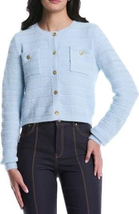 Shelli Segal Boucl&eacute; Cardigan in Skyway at Nordstrom Rack, Size X-Large