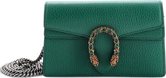 Gucci Dionysus Bag Leather Super Mini clutch bag - Groen