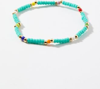 Simons Womens Varied colour beaded bracelet