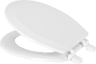 J&V Textiles Round Wood Toilet Seat in White at Nordstrom Rack