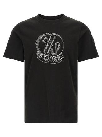 Moncler Black Logo Crew Neck T-Shirt