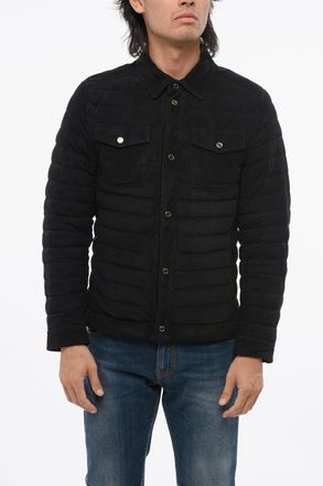 Moorer Eco-Suede Quilted Down Jacket CRESPI Moorer