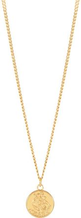Estella Bartlett St. Christopher Pendant Necklace in Gold at Nordstrom
