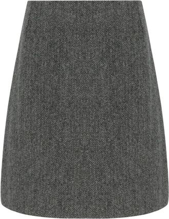 Max Mara Dames, Rokken, Grijs, Maat: XS Wol