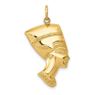 Diamond2Deal 14k Yellow Gold Nefertiti Charm