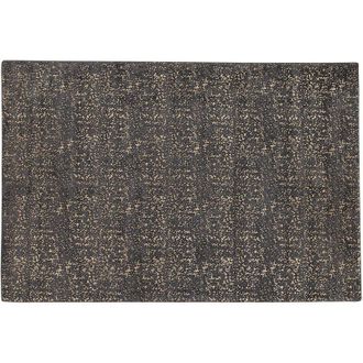 Beliani Beliani - Viscose Area Rug 140 x 200 cm Living Room Rug Grey Gold Pattern Esel