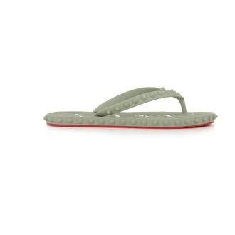 Christian Louboutin Flip Flops, female, Green, Size: 8 US Super Loubi Flip