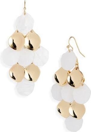 Nordstrom Chandelier Drop Earrings in Ivory- Gold at Nordstrom Rack