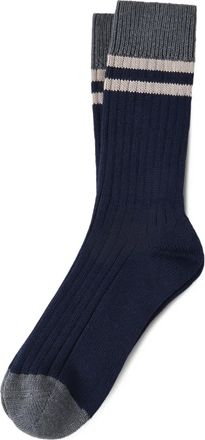 Brunello Cucinelli Gestreepte sokken - Blauw