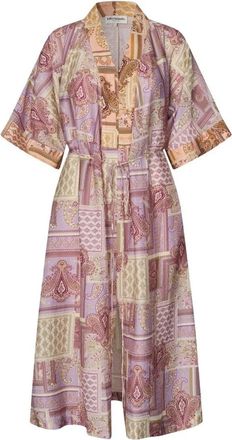 Lollys Laundry Jemima LL Maxi Jurk - Dames - Wikkelkleedje - Veelkleurig - L - Nylon - Kleedjes