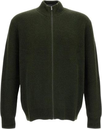 Les Deux Cardigans - Heren - Vesten - Groen - L - Wol - Truien & Vesten