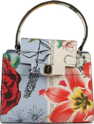 Ferragamo Vala Handbag Leather Multicolour Leather Handbag (Pre-Owned)