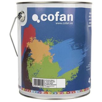 cofan Esmalte Sint&eacute;tico (4 L) Blanco Brillo, Esmalte Sint&eacute;tico Al Disolvente Disponible En Una Amplia Gama De Colores Y Tonalidades Fabricado A Base De Resi