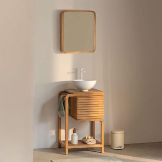 Sklum Conjunto De Mueble De Ba&ntilde;o En Madera De Teca Bradley Sklum