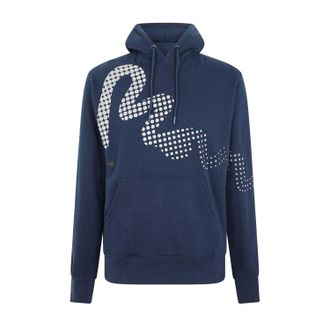 Money Clothing Herenhoodie met stippen en reflecterende details, normale pasvorm (Marine)