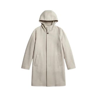 Kired Kired - Cappotto Peak - Heren - Mantels - Beige - Maat: 2XL Zijde