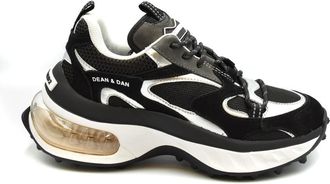 Dsquared2 Womens Chunky Platform Sneakers - Black Leather - Size EU 37