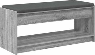 vidaXL Banco De Entrada Gris Sonoma 103 X 38 X 45 Cm Vidaxl