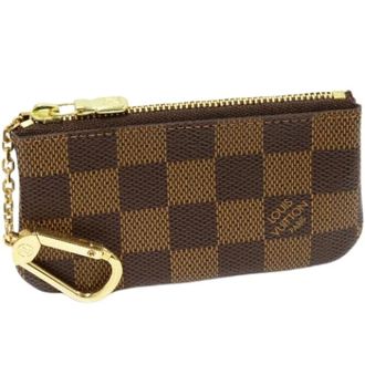 Louis Vuitton Pre-owned Damier Pochette Cl&eacute; 2way Portamonete Porta Chiavi - - Pre-owned - Donna - Marrone - ONE SIZE