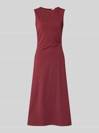 s.Oliver Red Label Tailliertes Freizeitkleid aus Baumwoll-Mix in Bordeaux, Gr&ouml;&szlig;e 44