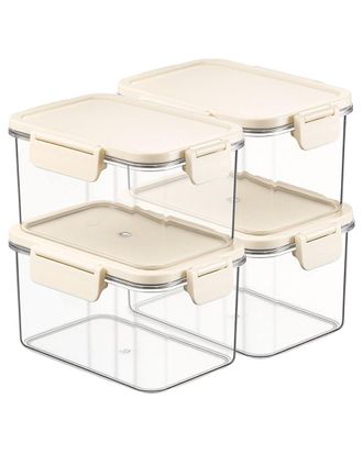 Sorbus 4-Pack 31.75Oz Stackable Food Storage Containers