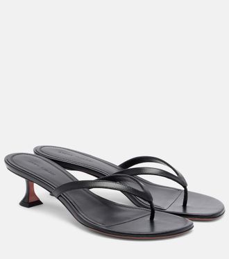Amina Muaddi Juliette leather thong sandals