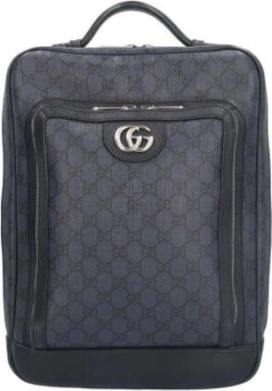 Gucci Pre-owned Backpacks, male, Blue, Size: ONE SIZE Pre-owned Fabric gucci-bags