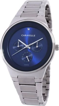 Bulova Caravelle Multifunction Quartz Blue Dial Mens Watch 43D107