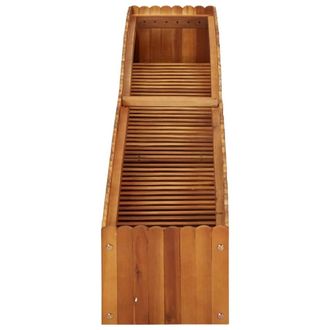 Berkfield Home Garden Raised Bed 200x30x25 cm Solid Acacia Wood in Brown | Size: 200 x 30 x 25 cm